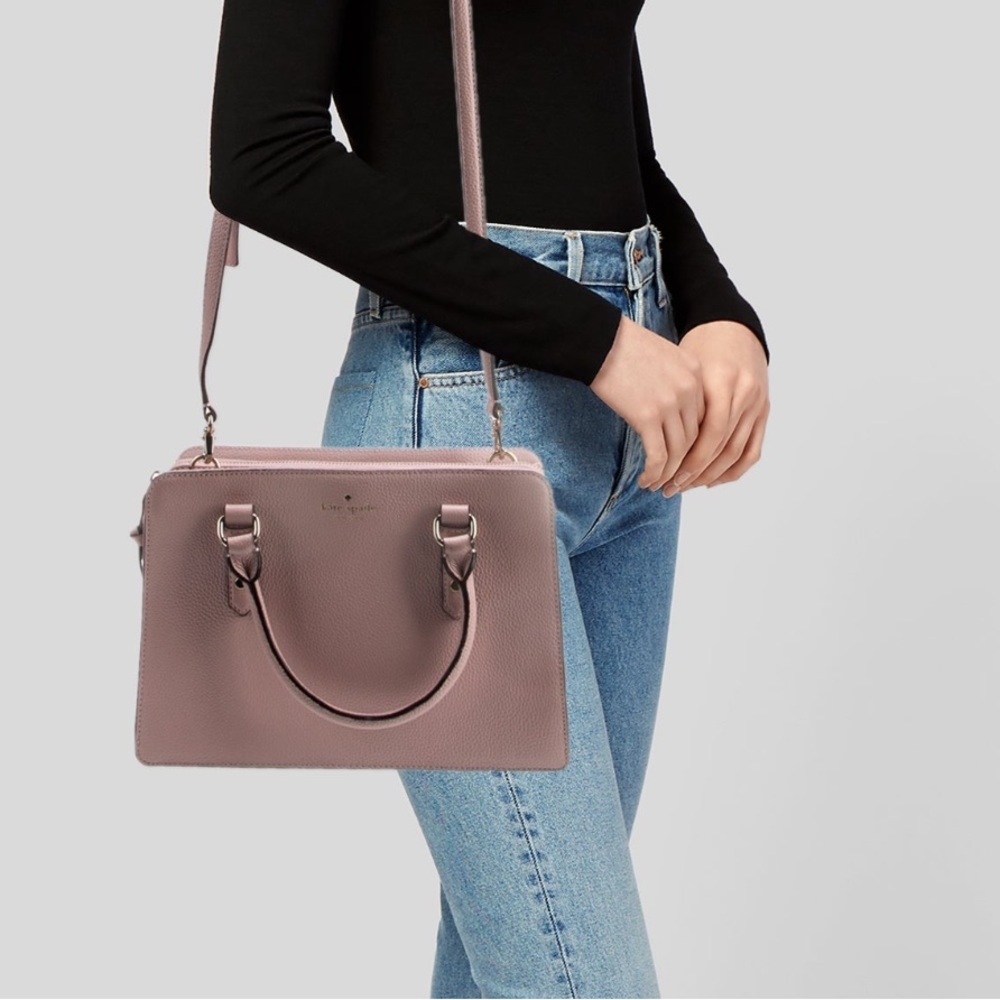 kate spade Dusty Pink Leather Satchel - Picture 2 of 15